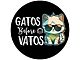 Gatos before Vatos Spare Tire Cover with Camera Cutout; Black (18-24 Jeep Wrangler JL)