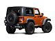 Barricade Trail Force HD Rear Bumper with Roof Rack; Textured Black (07-18 Jeep Wrangler JK 4-Door)