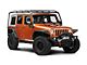 Barricade Trail Force HD Rear Bumper with Roof Rack; Textured Black (07-18 Jeep Wrangler JK 4-Door)