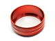 RedRock Billet Aluminum Headlight, HVAC and Radio Control Knob Trim Ring Set; Red (18-24 Jeep Wrangler JL)