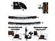 Extreme LED 38-Inch X6 Series Amber/White Curved LED Light Bar with Harness; Combo Beam (Universal; Some Adaptation May Be Required)