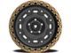 Fittipaldi Offroad FT100 Satin Black with Bronze Ring Wheel; 18x9; 0mm Offset (20-24 Jeep Gladiator JT)