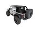 Smittybilt Bowless Combo Soft Top with Tinted Windows; Black Diamond (07-18 Jeep Wrangler JK 4-Door)