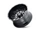 American Truxx Lonestar Satin Black Milled Wheel; 22x12; -44mm Offset (99-04 Jeep Grand Cherokee WJ)