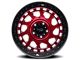 Dirty Life Enigma Race Gloss Crimson Candy Red Wheel; 17x9; -38mm Offset (20-24 Jeep Gladiator JT)