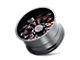 Cali Off-Road Summit Gloss Black Milled with Prism Red Wheel; 20x10; -25mm Offset (20-24 Jeep Gladiator JT)