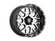 XD Grenade Satin Black Machined Face Wheel; 20x9; 0mm Offset (07-18 Jeep Wrangler JK)