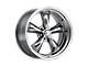 American Racing Torq Thrust II PVD Chrome Wheel; 17x8; 14mm Offset (20-24 Jeep Gladiator JT)