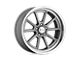 American Racing Draft Vintage Silver with Diamond Cut Lip Wheel; 20x10; 6mm Offset (20-24 Jeep Gladiator JT)