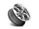 US Mag Cten Matte Gunmetal Milled Wheel; 22x8.5; 1mm Offset (18-24 Jeep Wrangler JL)