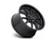 US Mag Rambler Gloss Black with Matte Black Wheel; 22x9; 1mm Offset (20-24 Jeep Gladiator JT)