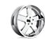 US Mag Hustler Chrome Wheel; 22x11; 18mm Offset (07-18 Jeep Wrangler JK)