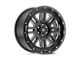 Pro Comp Wheels Cognos Satin Black Milled Wheel; 17x9; -6mm Offset (20-24 Jeep Gladiator JT)