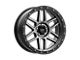 KMC Mesa Satin Black with Gray Tint Wheel; 17x8.5; 0mm Offset (99-04 Jeep Grand Cherokee WJ)