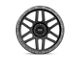 KMC Mesa Satin Black with Gloss Black Lip Wheel; 20x9; 0mm Offset (20-24 Jeep Gladiator JT)