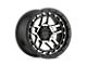 KMC Recon Satin Black Machined Wheel; 18x8.5; 0mm Offset (20-24 Jeep Gladiator JT)