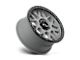 KMC Grenade Off-Road Matte Gray with Matte Black Lip Wheel; 18x8.5; 0mm Offset (20-24 Jeep Gladiator JT)