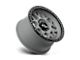 KMC Grenade Off-Road Matte Gray with Matte Black Lip Wheel; 17x9; -12mm Offset (20-24 Jeep Gladiator JT)