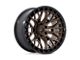 Fuel Wheels Sigma Matte Bronze with Matte Black Lip Wheel; 20x10; -18mm Offset (18-24 Jeep Wrangler JL)