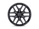 Fuel Wheels Flux Gloss Black Brushed Face with Gray Tint Wheel; 22x12; -44mm Offset (07-18 Jeep Wrangler JK)