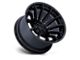 Fuel Wheels Burn Matte Black with Gloss Black Lip Wheel; 20x9; 1mm Offset (07-18 Jeep Wrangler JK)