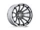 Fuel Wheels Burn Platinum with Chrome Lip Wheel; 20x9; 1mm Offset (18-24 Jeep Wrangler JL)