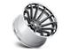 Fuel Wheels Burn Platinum with Chrome Lip Wheel; 20x9; 1mm Offset (18-24 Jeep Wrangler JL)