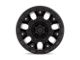 Fuel Wheels Traction Matte Black with Double Dark Tint Wheel; 17x9; 1mm Offset (18-24 Jeep Wrangler JL)