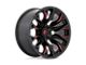 Fuel Wheels Flame Gloss Black Milled with Candy Red Wheel; 20x9; 1mm Offset (22-24 Jeep Grand Cherokee WL)