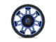 Fuel Wheels Syndicate Dark Blue with Black Ring Wheel; 17x9; 1mm Offset (20-24 Jeep Gladiator JT)