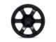 Fuel Wheels Rush Satin Black Wheel; 20x9; 1mm Offset (07-18 Jeep Wrangler JK)