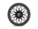 Fuel Wheels Trigger Matte Black with Dark Tint Wheel; 17x9; 1mm Offset (20-24 Jeep Gladiator JT)