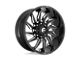 Fuel Wheels Saber Gloss Black Milled Wheel; 20x9; 1mm Offset (20-24 Jeep Gladiator JT)