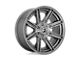 Fuel Wheels Rogue Platinum Brushed Gunmetal Tinted Clear Wheel; 20x9; 1mm Offset (20-24 Jeep Gladiator JT)