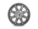 Fuel Wheels Rogue Platinum Brushed Gunmetal Tinted Clear Wheel; 20x9; 1mm Offset (20-24 Jeep Gladiator JT)