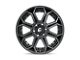 Fuel Wheels Siege Gloss Machined Double Dark Tint Wheel; 20x9; 1mm Offset (20-24 Jeep Gladiator JT)