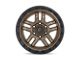 Fuel Wheels Ammo Matte Bronze with Black Bead Ring Wheel; 20x9; 1mm Offset (07-18 Jeep Wrangler JK)