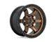 Fuel Wheels Kicker Matte Bronze with Black Bead Ring Wheel; 20x9; 1mm Offset (20-24 Jeep Gladiator JT)