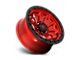 Fuel Wheels Covert Candy Red with Black Bead Ring Wheel; 20x9; 1mm Offset (05-10 Jeep Grand Cherokee WK)