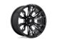 Fuel Wheels Blitz Gloss Black Milled Wheel; 22x12; -44mm Offset (05-10 Jeep Grand Cherokee WK)