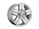 Performance Replicas PR147 Silver Machined Wheel; 20x8.5; 0mm Offset (18-24 Jeep Wrangler JL)