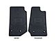 Custom Fit Front Floor Mats with Jeep Wrangler Logo; Black (14-18 Jeep Wrangler JK)