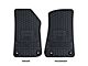 Custom Fit Front Floor Mats with Jeep Wrangler Logo; Black (18-24 Jeep Wrangler JL)