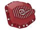 AFE Pro Series Rear Differential Cover with Machined Fins; Red; Dana M220 (18-25 Jeep Wrangler JL)