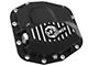 AFE Pro Series Front Differential Cover with Machined Fins and 75w-90 Gear Oil; Black; Dana M210 (18-25 Jeep Wrangler JL)