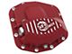 AFE Pro Series Front Differential Cover with Machined Fins; Red; Dana M210 (18-25 Jeep Wrangler JL)