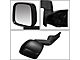 OE Style Manual Mirror; Driver Side; Textured Black (97-06 Jeep Wrangler TJ w/ Full Doors)