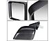 OE Style Manual Mirror; Driver Side; Textured Black (07-18 Jeep Wrangler JK)