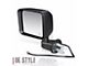 OE Style Powered Heated Mirror; Driver Side; Textured Black (07-13 Jeep Wrangler JK)