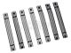 RedRock Billet Grille Inserts; Black (97-06 Jeep Wrangler TJ)